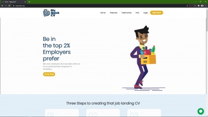 3io Studio Project My Quick Cv -- Quick and easy to use CV Builder. A flexible CV builder that lets you fill in your relevant experience, education and skills.
Easily build a job-worthy CV that gets you employed with our pre-written phrases and suggestions that adequately communicates your skills and experiences.