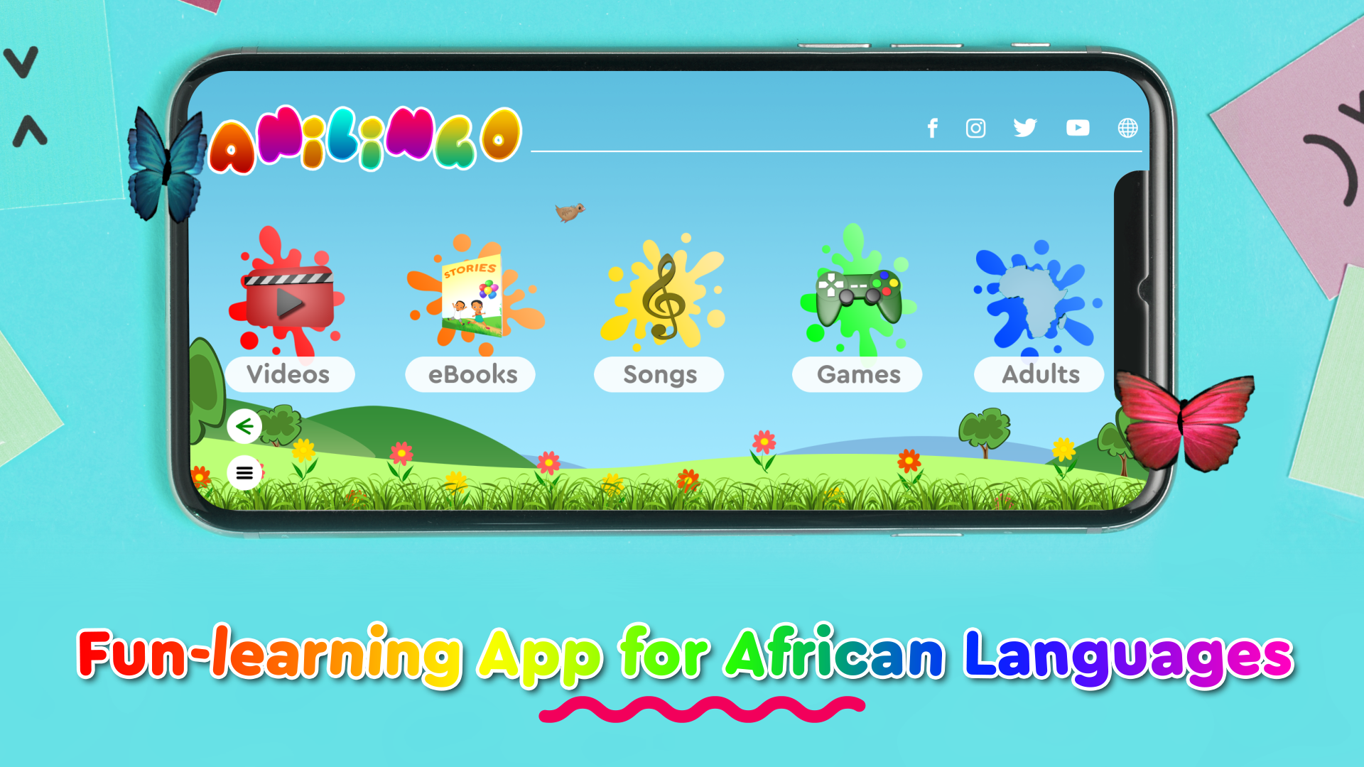 3io Studio Project Anilingo -- Watch, play, and learn African languages with our interactive Anilingo™ mobile app, the best African language learning platform!

The Anilingo™ app features:
Engaging videos
Fun and learning games
Digital books based on African folktales to ignite your Child's imagination
Music kids can move to
Virtual language classes for kids and adults (20 African languages)
The Anilingo™ mobile app is 100% kids safe and is available for download on the Android Playstore and the iOS Appstore.